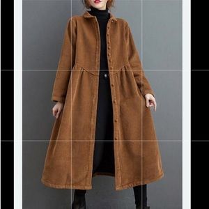 Women’s Ochre Corduroy Dress Jacket